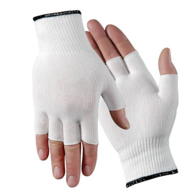Medical Nylon Glove Liner - Half Finger (M117)