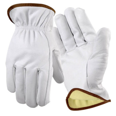 Y0103 goat driver kevlar lined A3-leather straight thumb glove