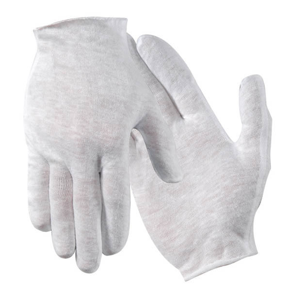 Industrial Grade Cotton Lisle Inspection Gloves Men's 12 Pairs Non-Disposable 