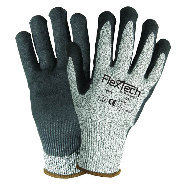 Life Protector Gray Non Slip Food Safe Cut Resistant Gloves Level