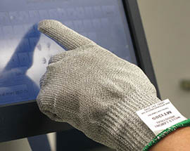 ESD Cut Resistant Gloves: Fingertip Coated, XS-2XL, TEC-GL2500T - Cleanroom  World