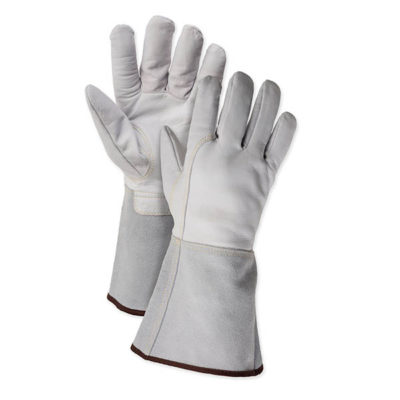 The Y2022 goatskin welder with cut resistant liner provides double the protection of a standard welding glove – offering not only cut, but heat protection as well.