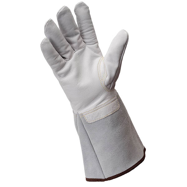 Welding Gloves Leather GoatSkin Tig Mig Glove ANSI A2 Cut Protection Resistance 