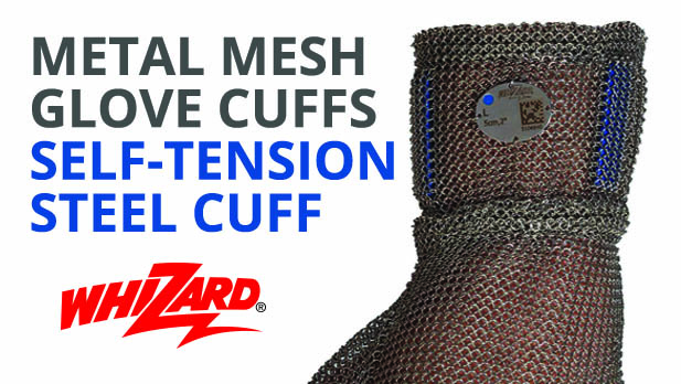 Metal Mesh glove cuffs –   the advantage of self tension style