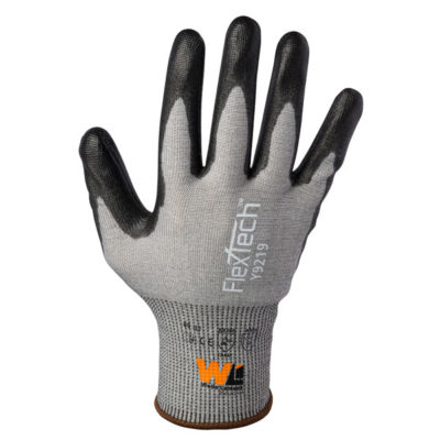 1pair=2pcs Anti-cut gloves pu coating coated palm dipped gloves non-slip  five-level anti-cut construction site gloves