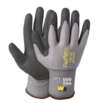 Y9277 Small Wells Lamont FlexTech Cut Resistant Work Gloves PU Palm 12prs 