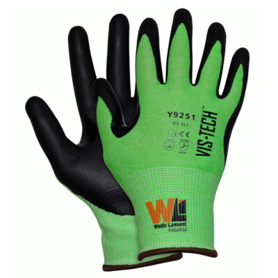 Vis-Tech Cut Resistant Microfoam Nitrile Palm Coated Gloves (Y9251)