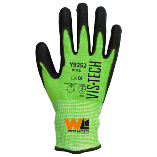 Vis-Tech Cut Resistant Sandy Nitrile Palm Coated Gloves (Y9252)