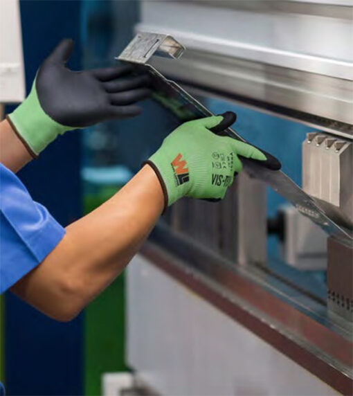 Vis-Tech Cut Resistant Sandy Nitrile Palm Coated Gloves (Y9252) - Image 2